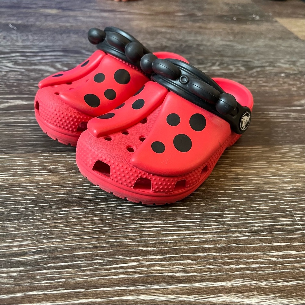 Kids Red Ladybug Crocs